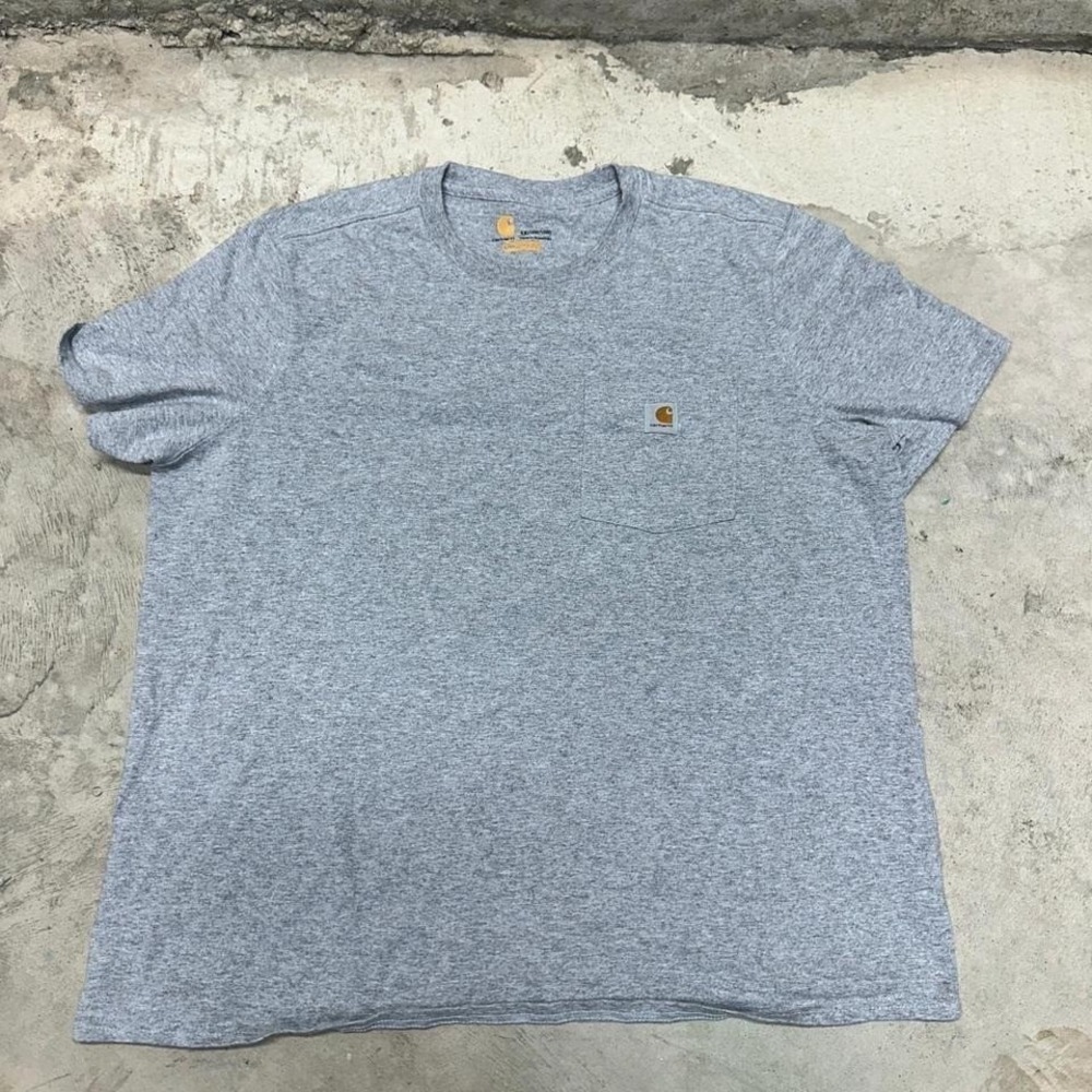 Carhartt Original Fit T-Shirt 1X 16W 18W Gray Pocket Tee Made in Guatemala